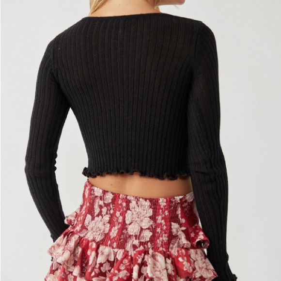 Free People Chocolate Brown Erica Cardigan - Picture 4 of 15